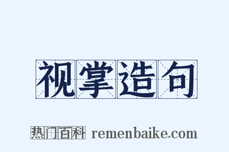 视掌造句是什么意思的图片